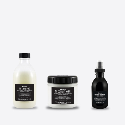 OI Shampoo, Davines OI Shampoo, shampoo delicado, óleo de roucou, Linha OI, OI Condicionador, Davines OI condicionador, condicionador, oi conditioner, OI Milk, OI All In One Milk, protetor térmico.