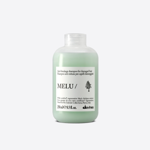 Melu Shampoo, antiquebra, cabelo longo, cabelo comprido, cabelo danificado, Davines melu, melu essential haircare