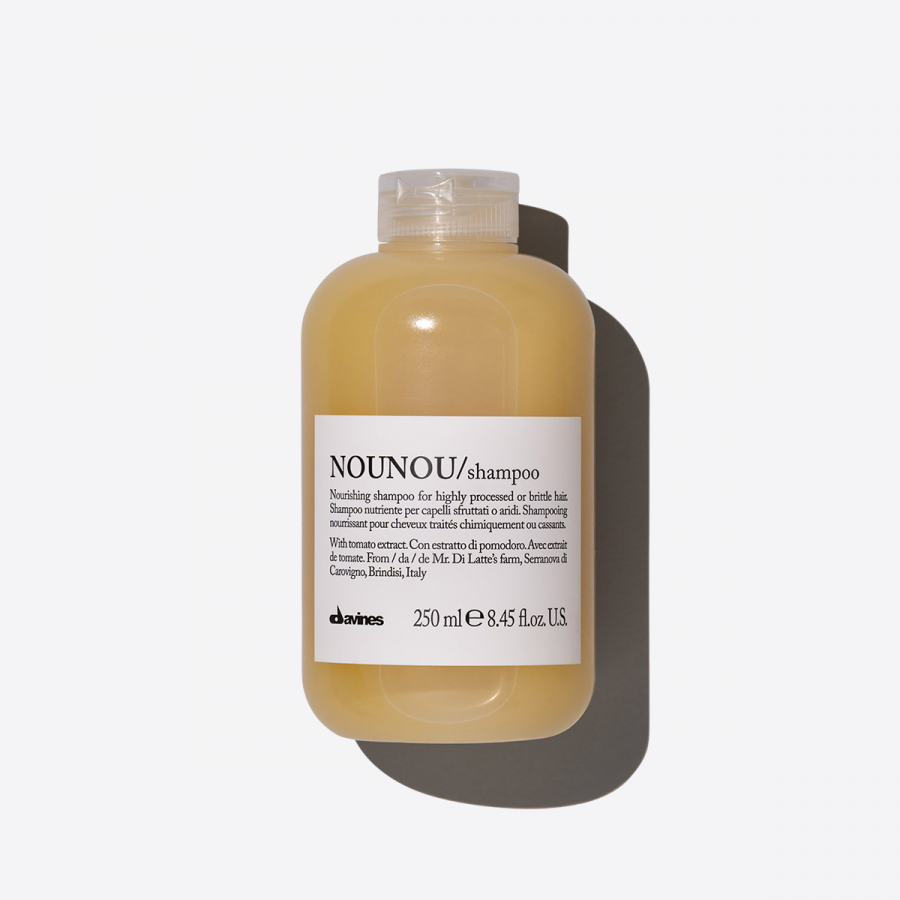 Nounou Shampoo, nounou, cabelo descolorado, descolorado, cabelo tratado, cabelo seco, seco, tratado, permanente, alisamento, nutrição, cabelo danificado