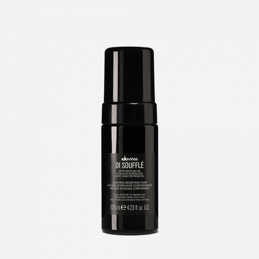 davines, oi soufllé, soufllé, davines brilho, davines oi, linha oi, espuma sedosa, protetor térmico